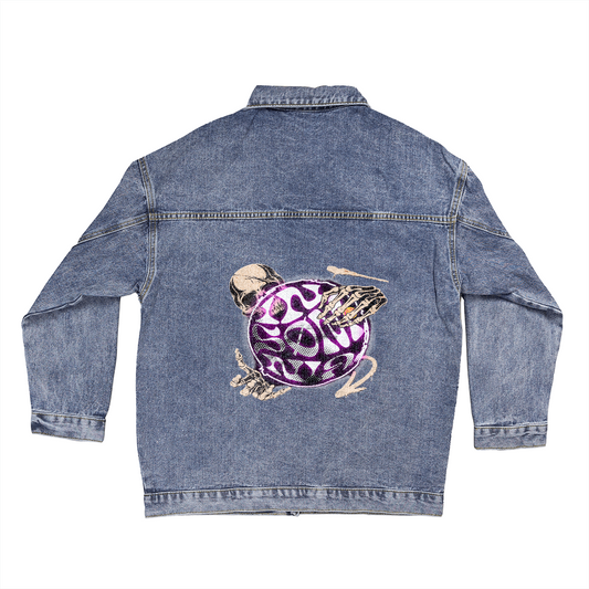 INSØMNIA Oversized Women's DTG Denim Jacket